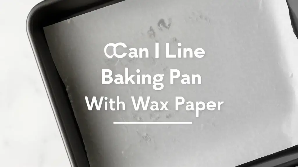 Can I Line Baking Pan With Wax Paper