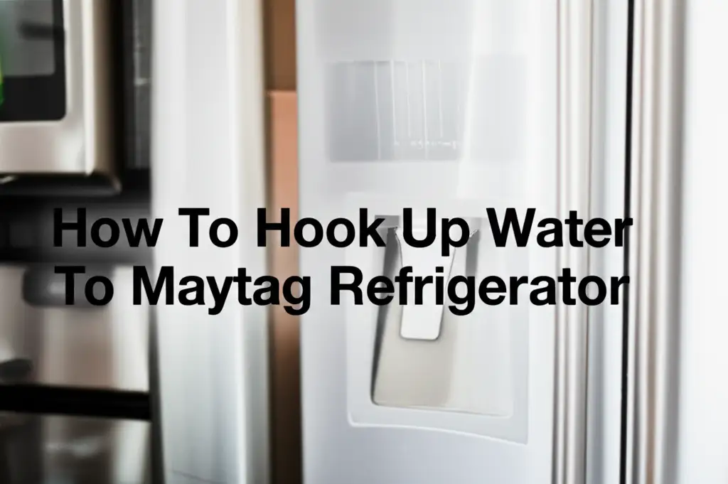 How To Hook Up Water To Maytag Refrigerator