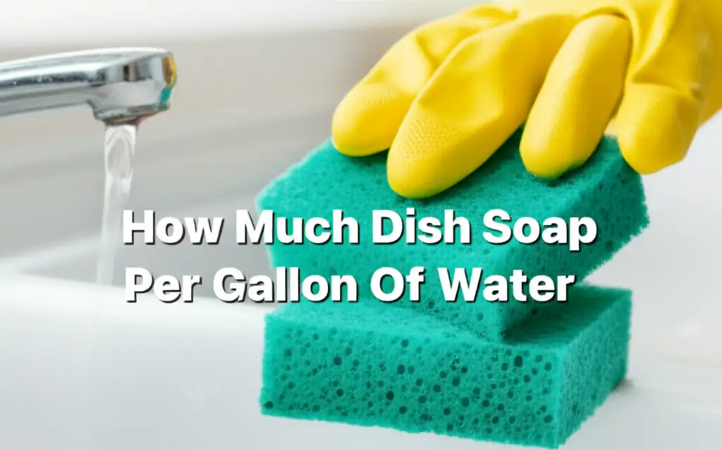 How Much Dish Soap Per Gallon Of Water