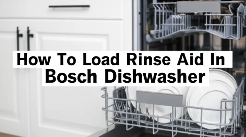 How To Load Rinse Aid In Bosch Dishwasher