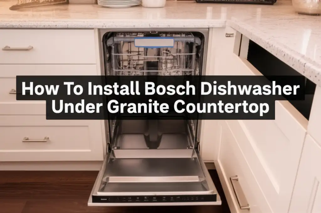 How To Install Bosch Dishwasher Under Granite Countertop
