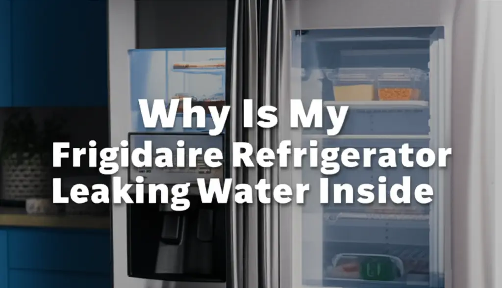 Why Is My Frigidaire Refrigerator Leaking Water Inside