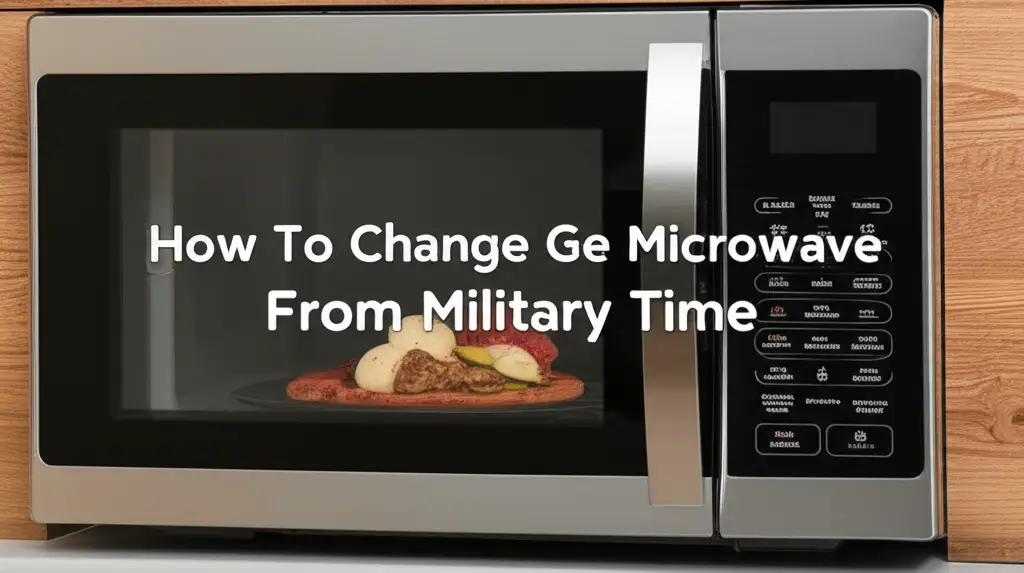 How To Change Ge Microwave From Military Time