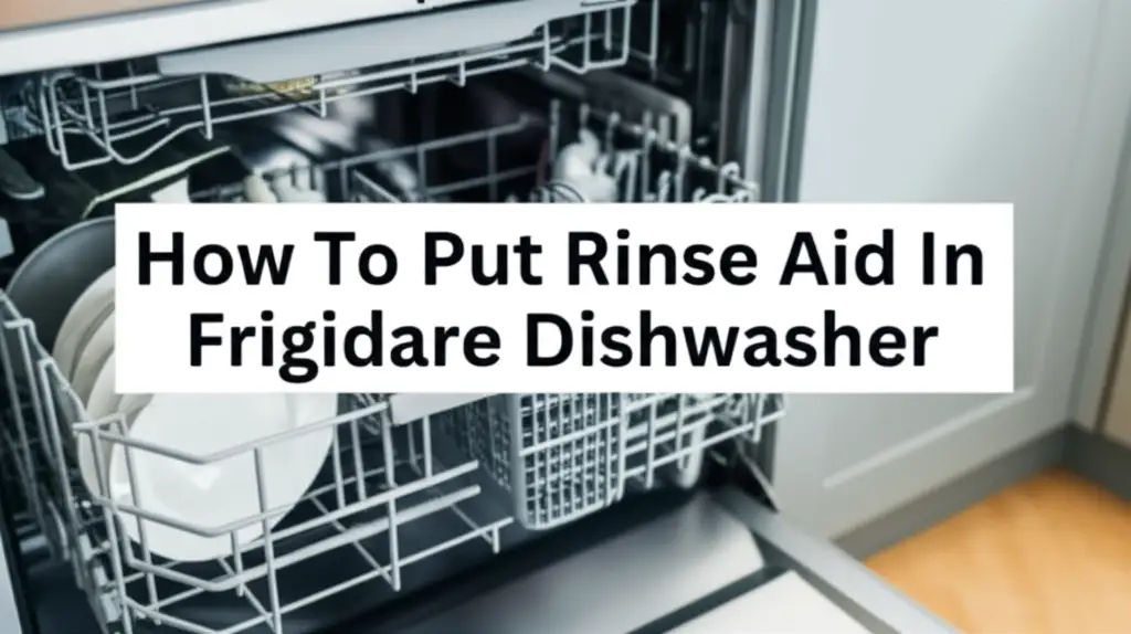 How To Put Rinse Aid In Frigidaire Dishwasher