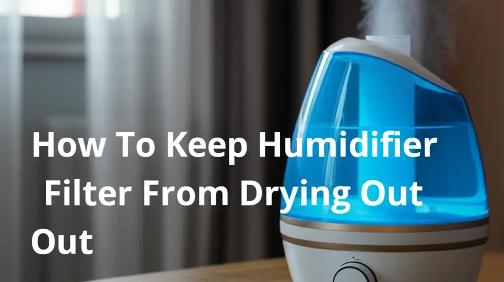 How To Keep Humidifier Filter From Drying Out