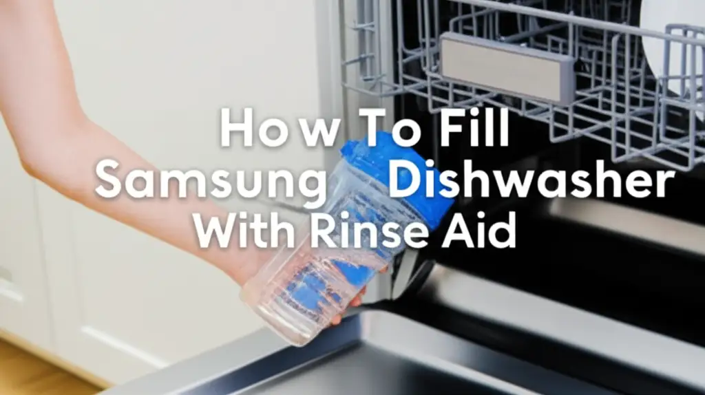 How To Fill Samsung Dishwasher With Rinse Aid