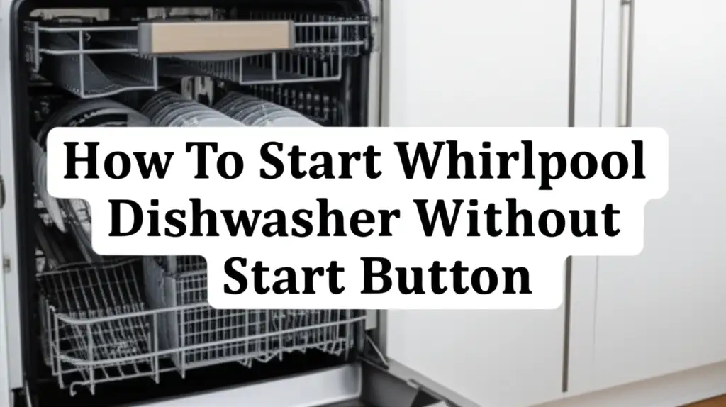 How To Start Whirlpool Dishwasher Without Start Button