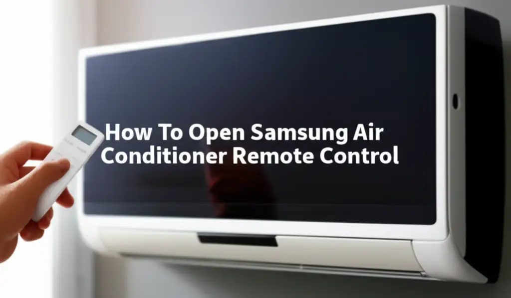 How To Open Samsung Air Conditioner Remote Control