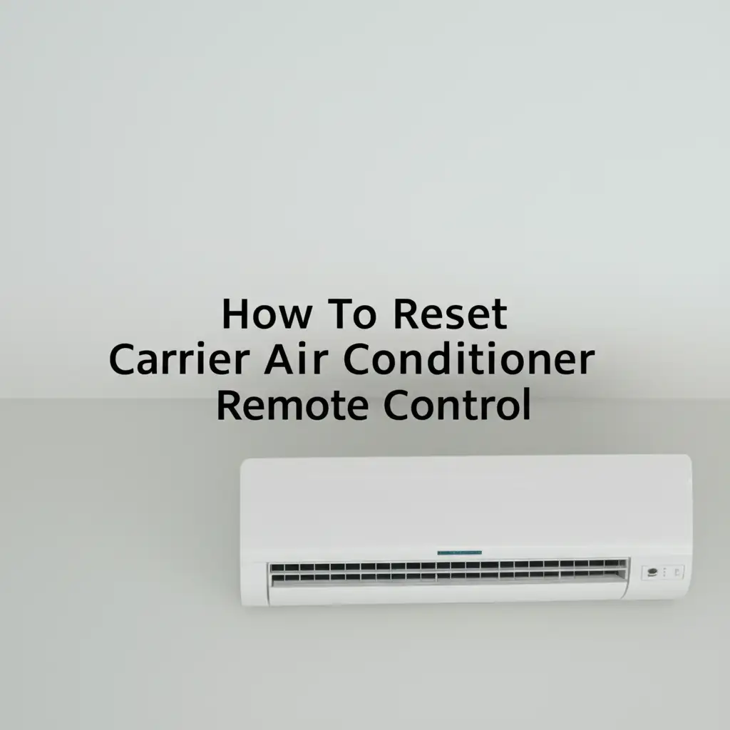 How To Reset Carrier Air Conditioner Remote Control