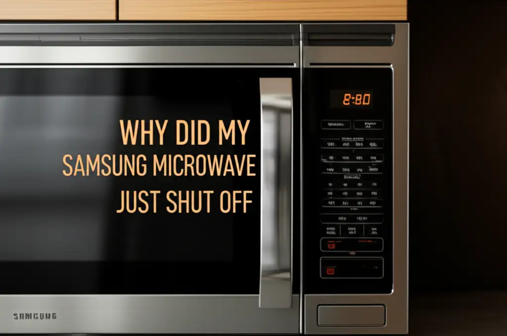Why Did My Samsung Microwave Just Shut Off