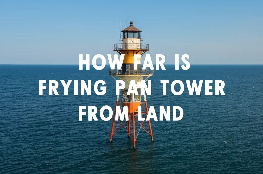 How Far Is Frying Pan Tower From Land