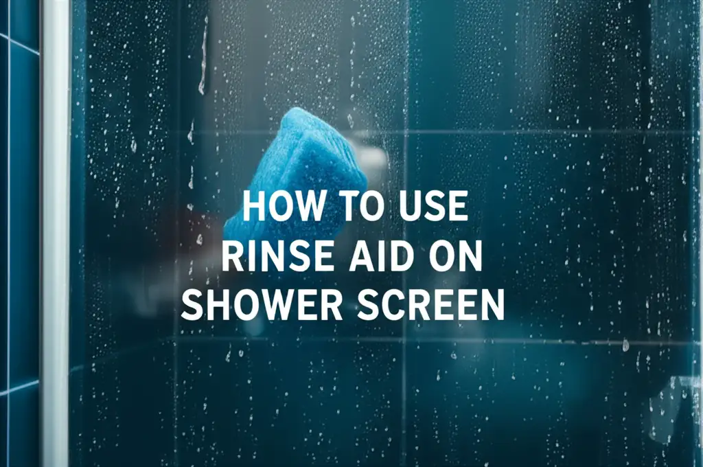 How To Use Rinse Aid On Shower Screen