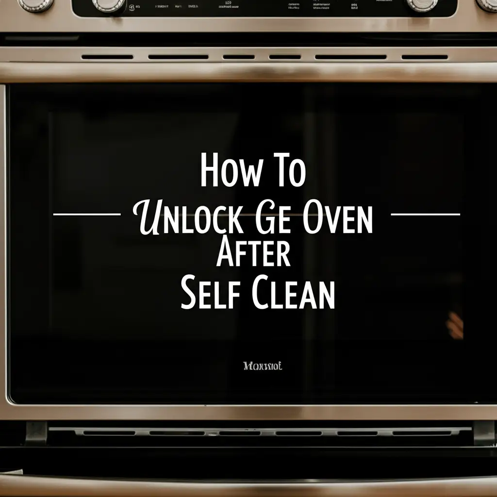 How To Unlock Ge Oven After Self Clean