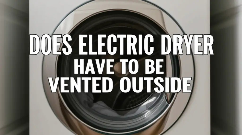 Does Electric Dryer Have To Be Vented Outside
