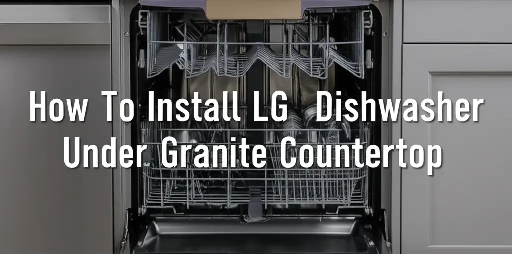 How To Install Lg Dishwasher Under Granite Countertop