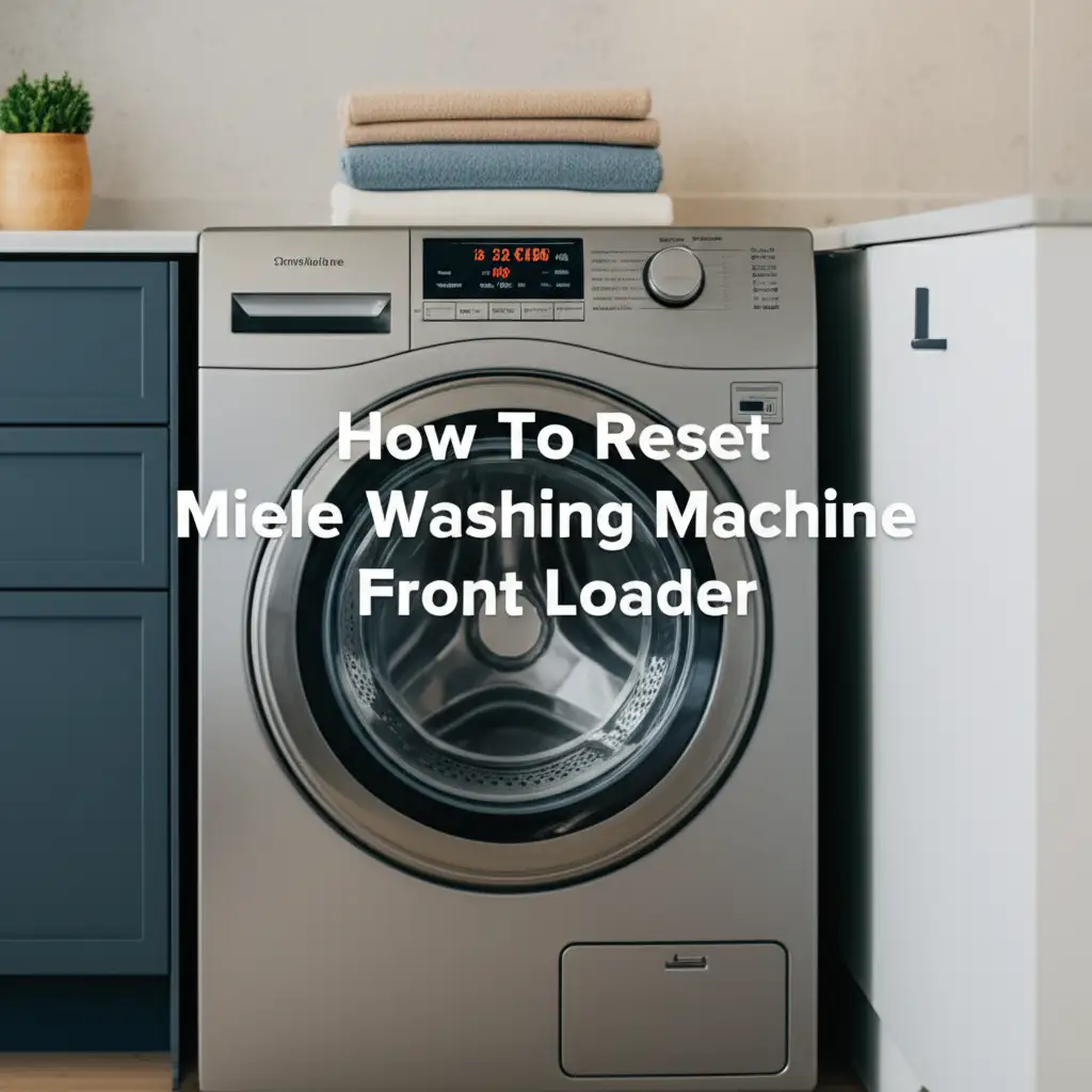How To Reset Miele Washing Machine Front Loader