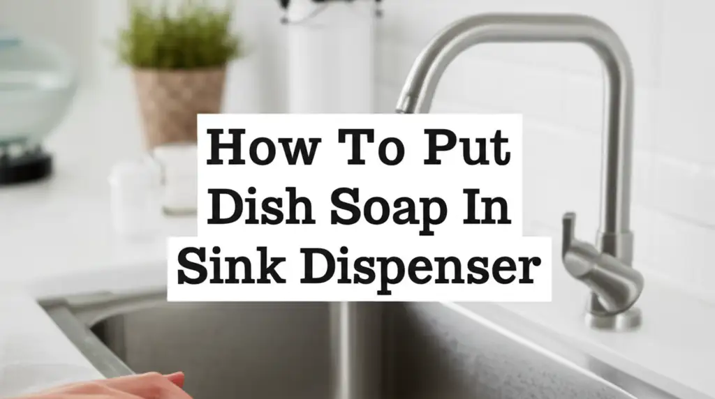 How To Put Dish Soap In Sink Dispenser