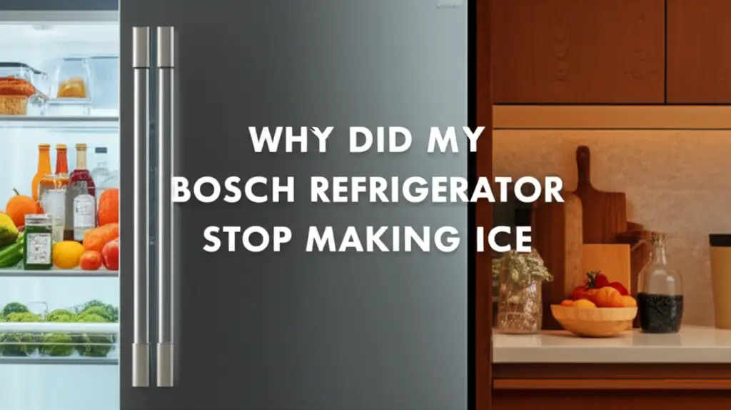Discover why your Bosch refrigerator stopped making ice. Learn common causes, simple fixes, and when to call a professional for ice maker issues.