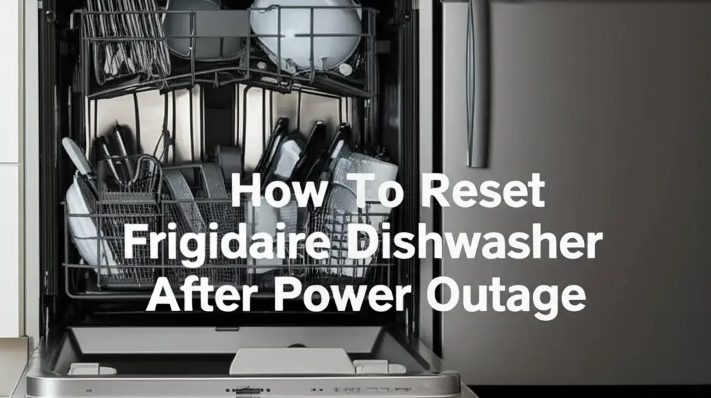 How To Reset Frigidaire Dishwasher After Power Outage