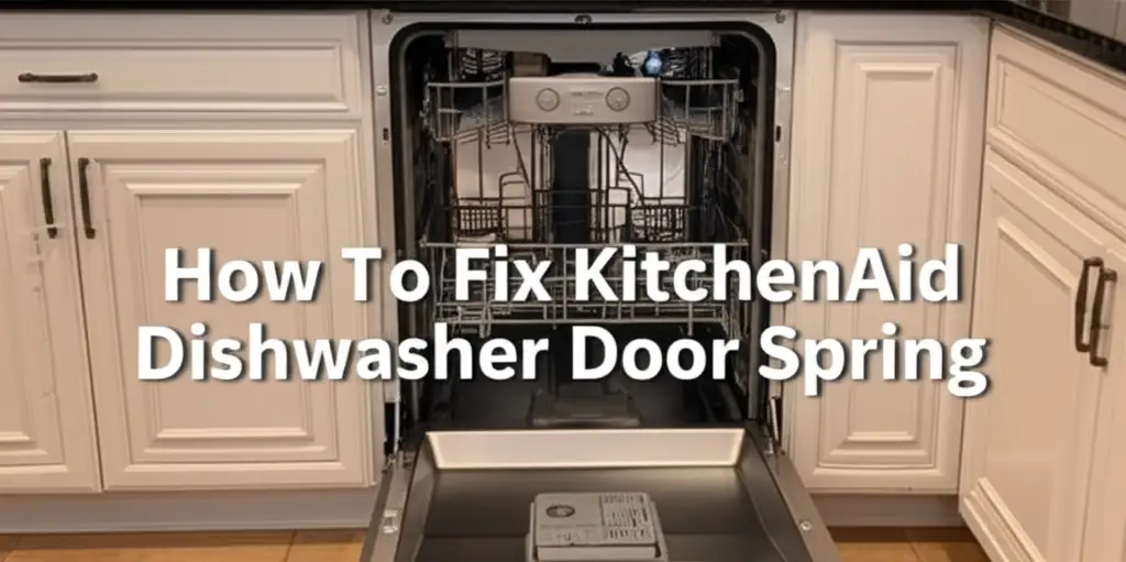 How To Fix Kitchenaid Dishwasher Door Spring