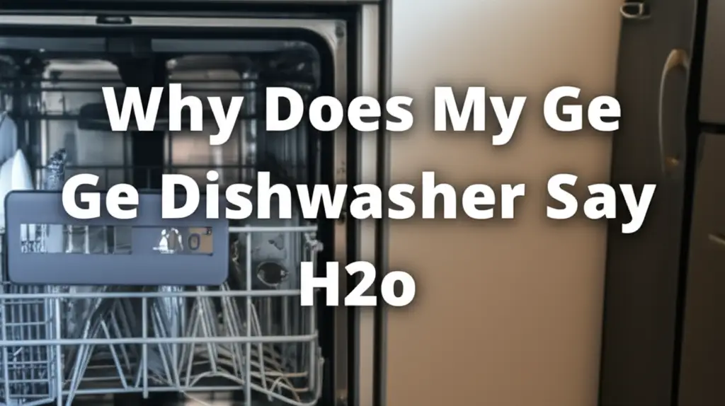 Why Does My Ge Dishwasher Say H2o