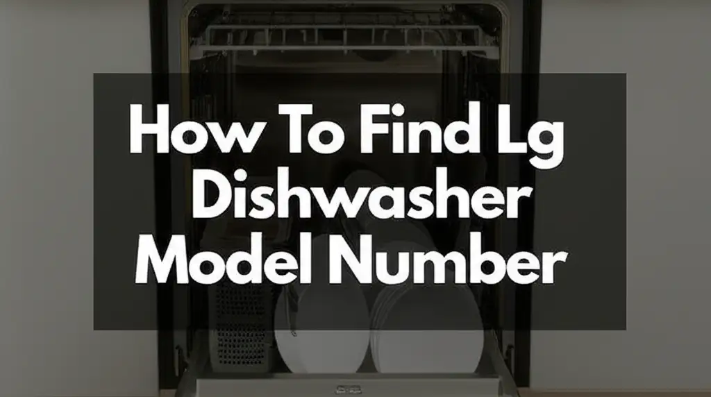 How To Find Lg Dishwasher Model Number