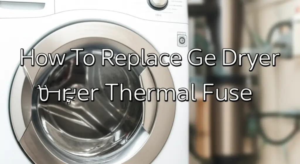 How To Replace Ge Dryer Thermal Fuse
