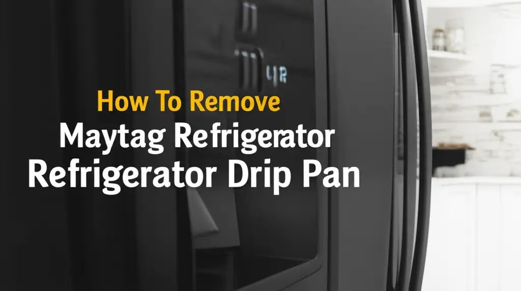 How To Remove Maytag Refrigerator Drip Pan