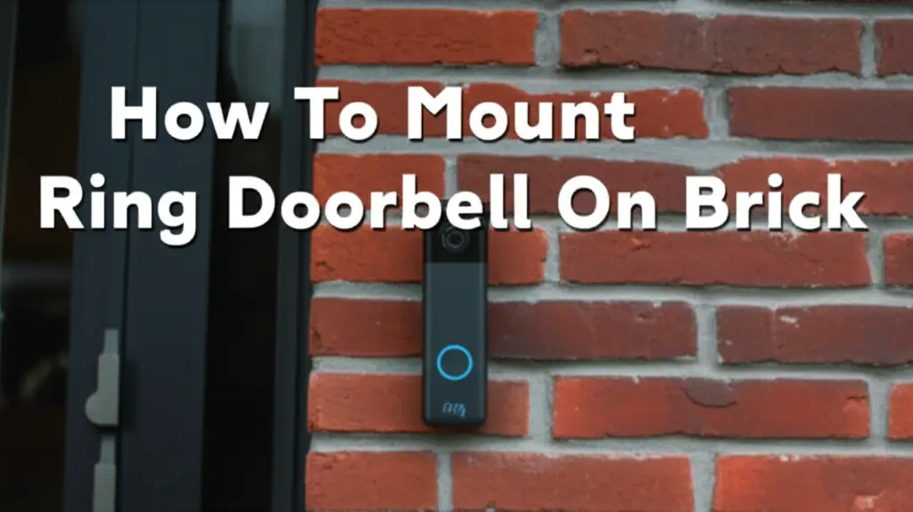 How To Mount Ring Doorbell On Brick