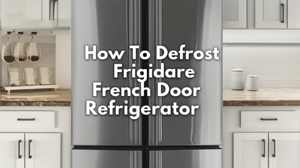 How To Defrost Frigidaire French Door Refrigerator