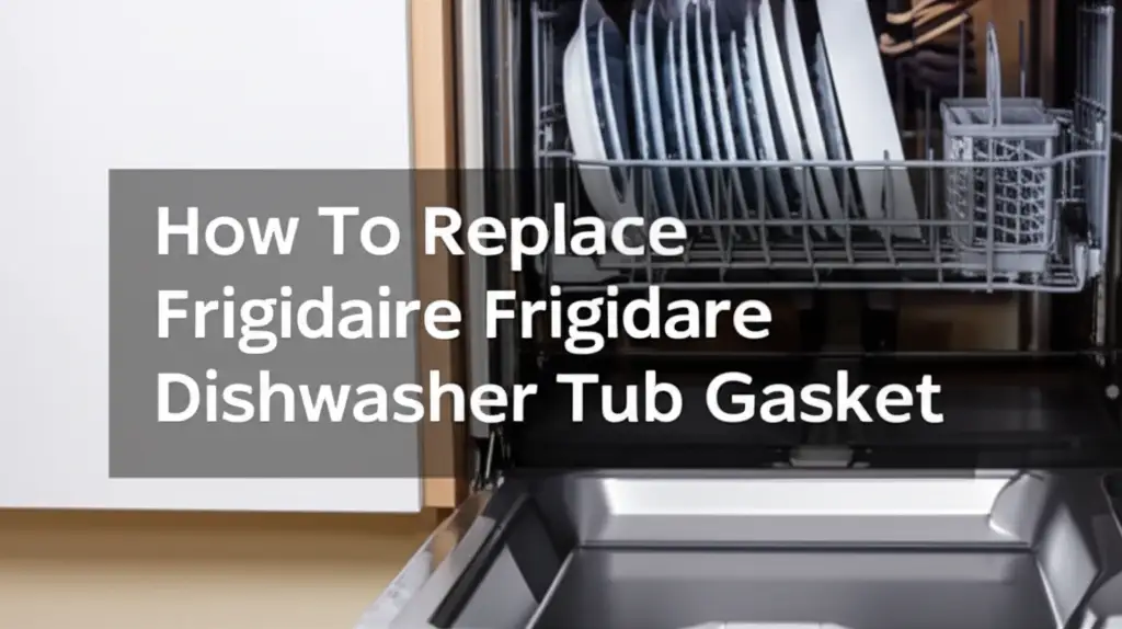 How To Replace Frigidaire Dishwasher Tub Gasket