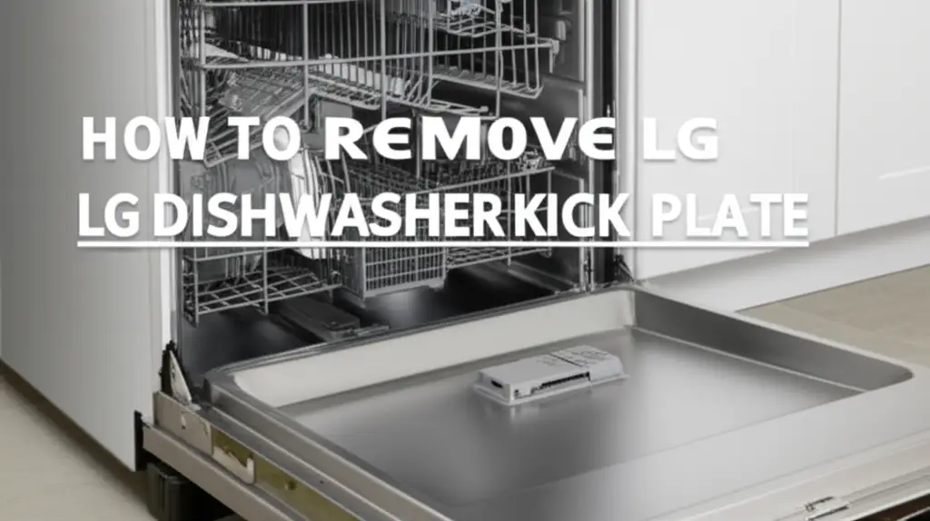How To Remove Lg Dishwasher Kick Plate