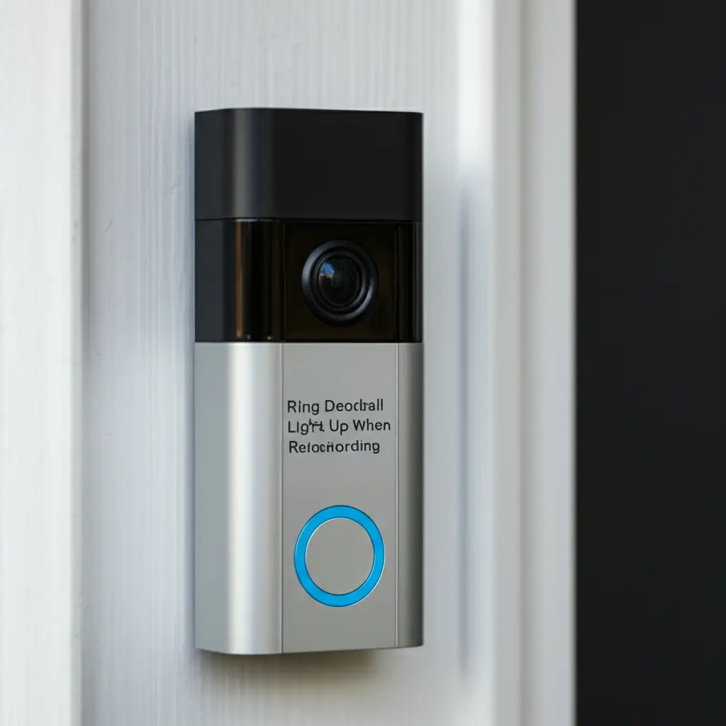 Does Ring Doorbell Light Up When Recording