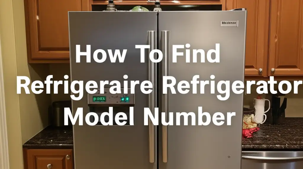 How To Find Frigidaire Refrigerator Model Number