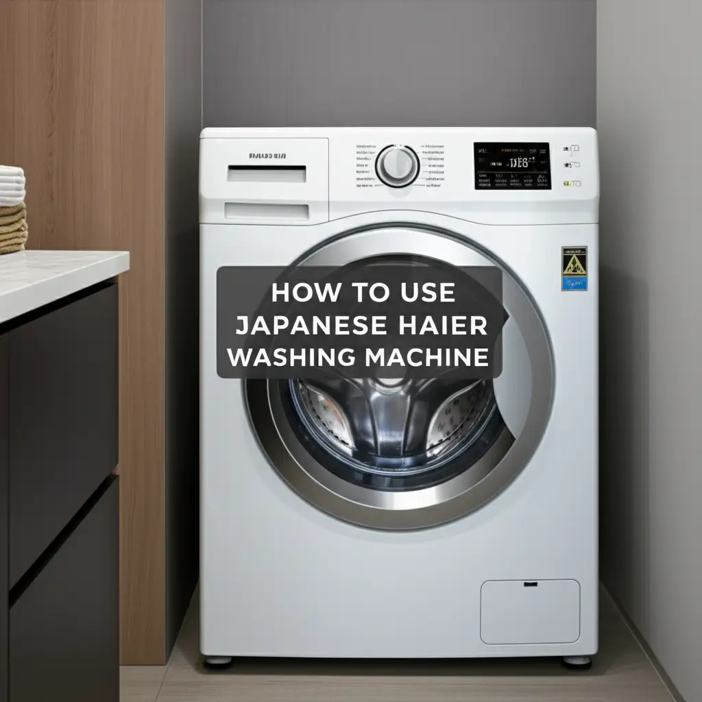 How To Use Japanese Haier Washing Machine