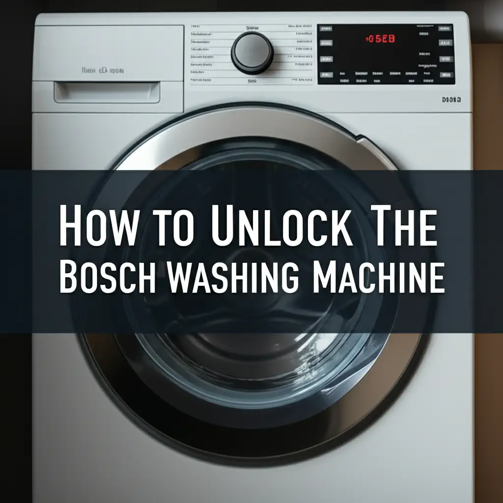 How To Unlock The Bosch Washing Machine