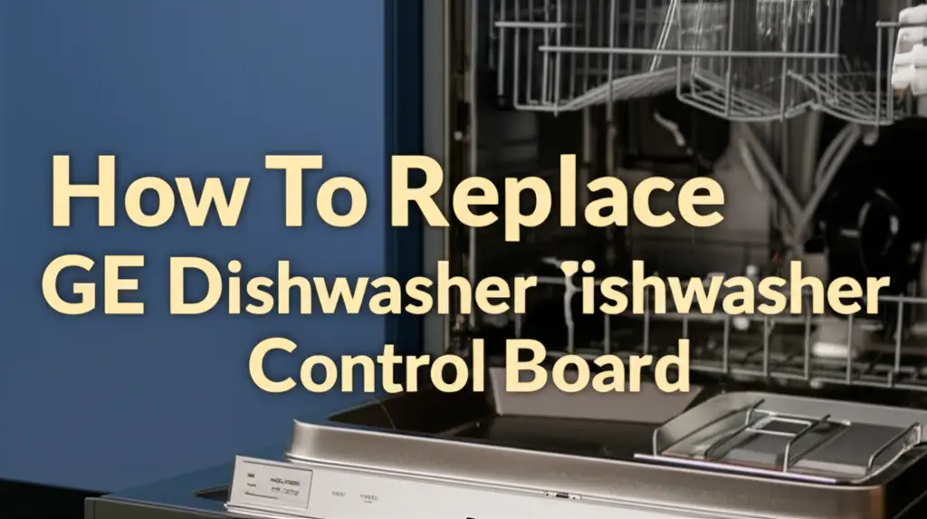 How To Replace Ge Dishwasher Control Board