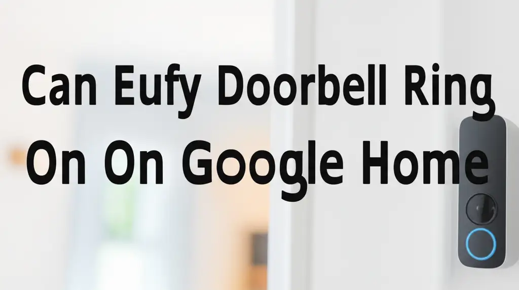 Can Eufy Doorbell Ring On Google Home