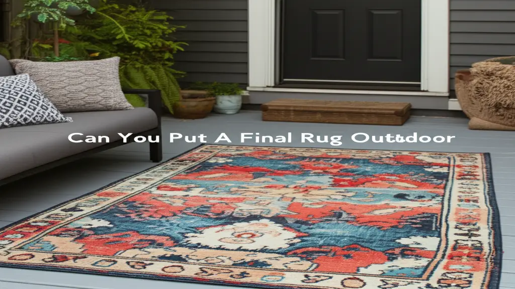 Can You Put A Final Rug Outdoor