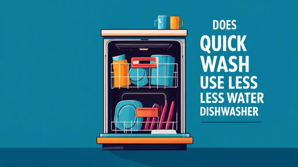 Does Quick Wash Use Less Water Dishwasher