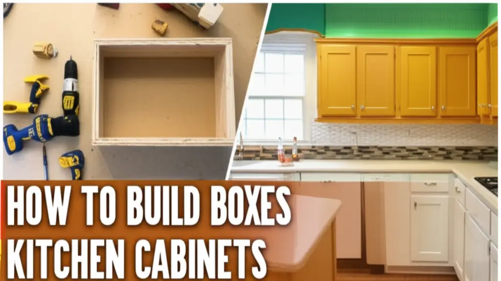 How To Build Boxes Above Kitchen Cabinets