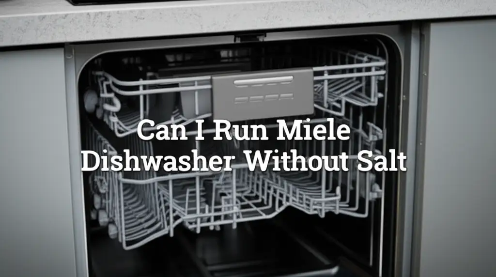 Can I Run Miele Dishwasher Without Salt