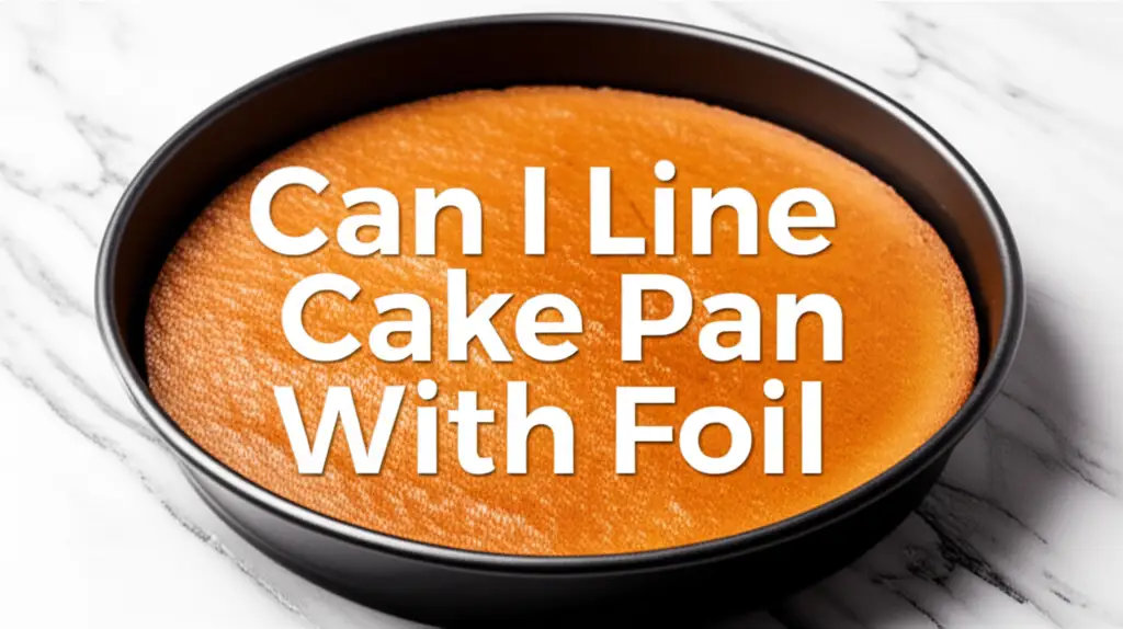 Can I Line Cake Pan With Foil