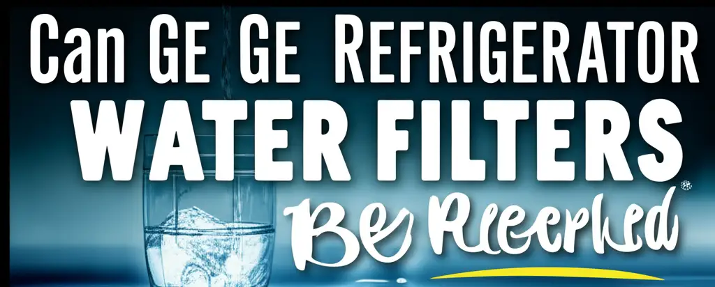 Can Ge Refrigerator Water Filters Be Recycled