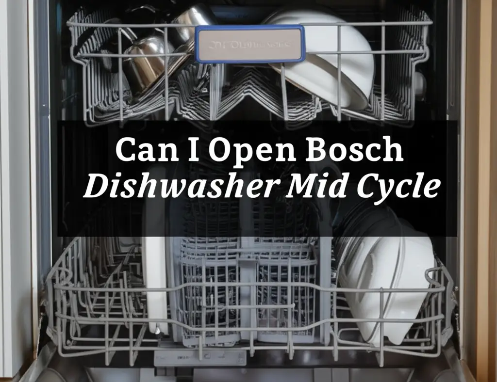 Can I Open Bosch Dishwasher Mid Cycle