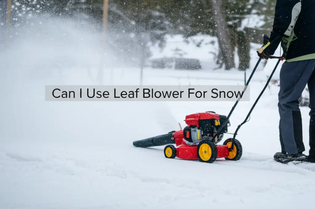 Can I Use Leaf Blower For Snow