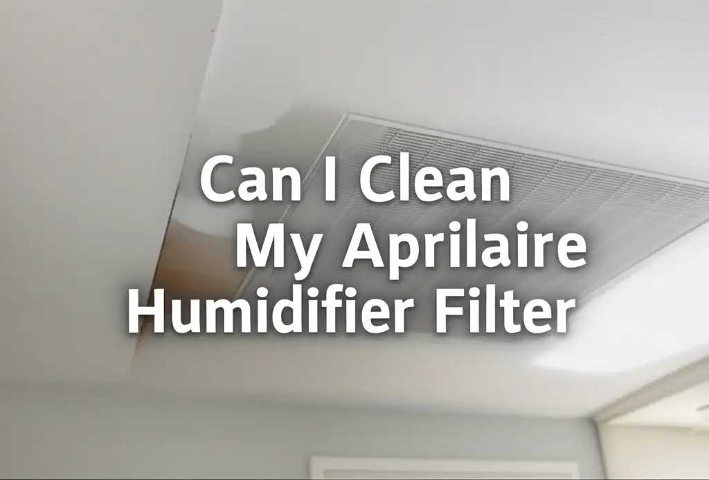 Can I Clean My Aprilaire Humidifier Filter