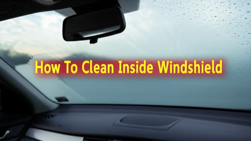 How To Clean Inside Windshield