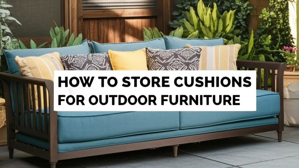 How To Store Cushions For Outdoor Furniture