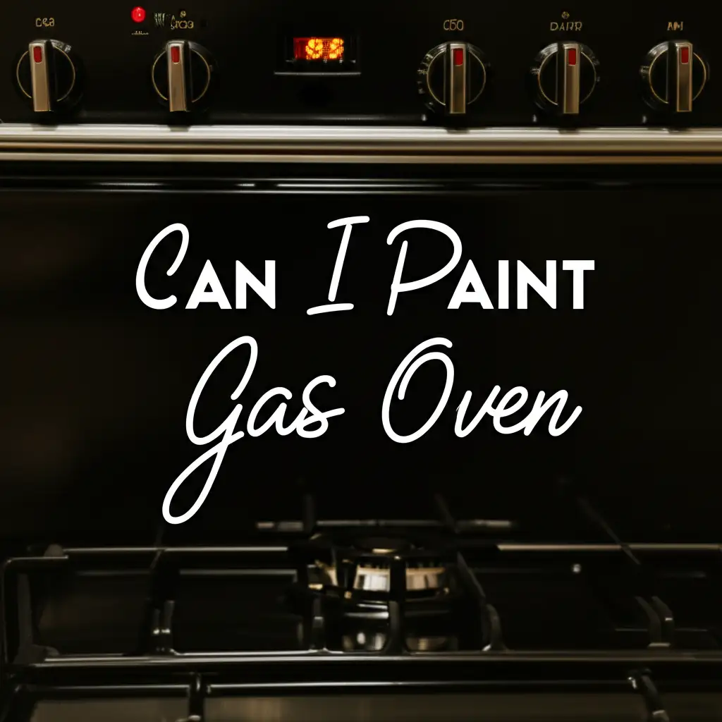 Can I Paint Gas Oven